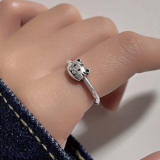 Tiger Alloy Open Ring Silver - One Size