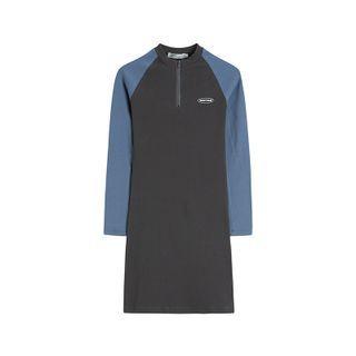 Long-sleeve Raglan Sheath Dress