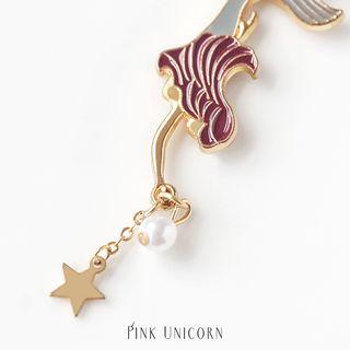 Alloy Mermaid Faux Pearl Dangle Earring