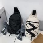 Plain Drawstring Sling Bag