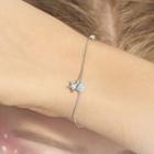 925 Sterling Silver Bead & Star Bracelet As Shown In Figure - One Size