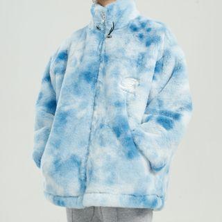 Tie Dye Fleece Zip Jacket