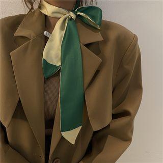 Color Block Narrow Scarf Hair Tie