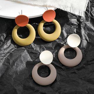 Matte Hoop Dangle Earring