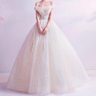Rhinestone Wedding Ball Gown