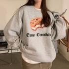 Cookie Print Sweatshirt