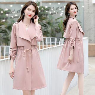 Drawcord Long Coat
