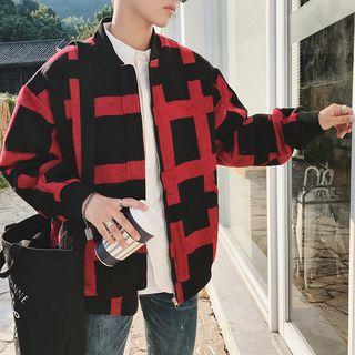 Check Loose-fit Jacket