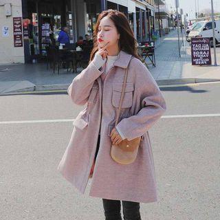 Herringbone Zip Coat
