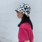 Printed Bucket Hat Black & White - One Size