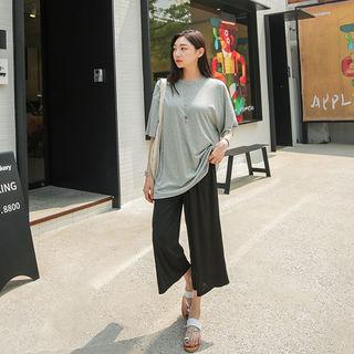 Drawcord-waist Culottes
