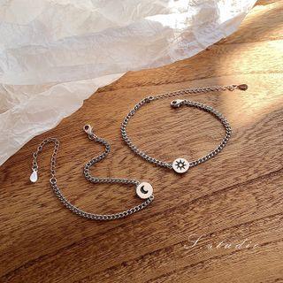 Sun / Moon Sterling Silver Bracelet