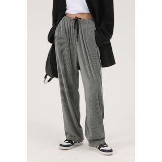 Straight Leg Elastic Sweatpants