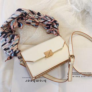 Scarfed Shoulder Bag