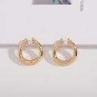Hoop Ear Cuff 1 Pair - Gold - One Size