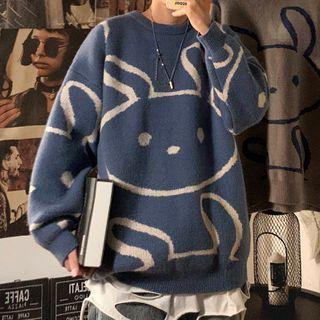 Rabbit Jacquard Oversize Sweater