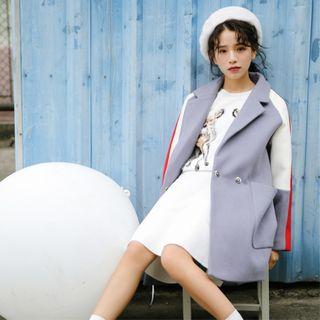 Multi-color Double Breasted Coat
