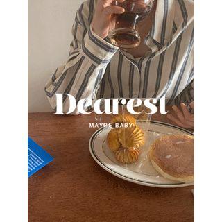 Loose-fit Stripe Shirt One Size