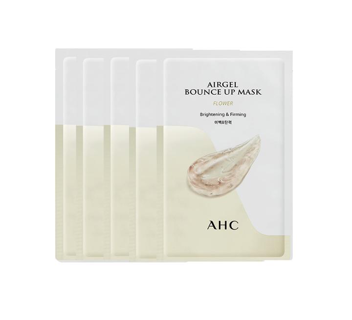 A.h.c - Airgel Bounce Up Mask Flower Brightening And Firming 5 Pcs