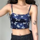 Butterfly Crop Camisole Top