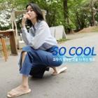 Slit-side Wide-leg Summer Jeans
