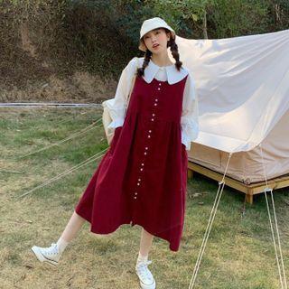 Jumper Dress / Puff-sleeve Shirt