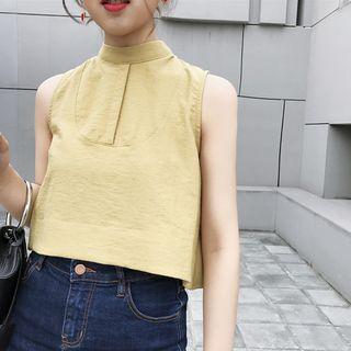 Cropped Ruffle Hem Tank Top