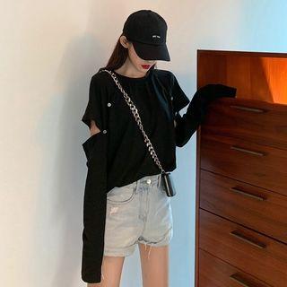 Detachable Long-sleeve T-shirt