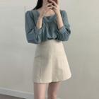 Plain Blouse / Plain A-line Skirt / Set