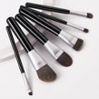 Set Of 6: Makeup Brush Set Of 6 - Black - One Size