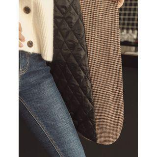 Single-breasted Loose-fit Checked Jacket