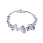 925 Sterling Silve Sparkling Elegant Romantic Bracelet Austrian Element Crystal Silver - One Size