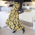 Bloom Maxi Yoke Skirt Yellow - One Size