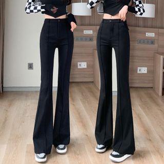 Mid Waist Bootcut Pants (various Designs)