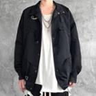 Double D-ring Accent Button Jacket