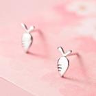 925 Sterling Silver Carrot Earring 1 Pair - S925 Silver - Silver - One Size