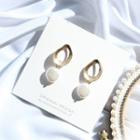 Bobble Drop Earring 1 Pair - White - One Size