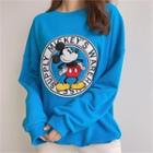 Mickey Mouse Embroidered Pullover