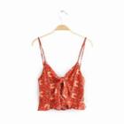 Ribbon Floral Print Camisole Top