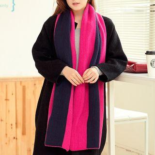 Two Tone Knit Scarf