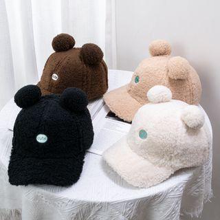 Bear Ear Fleece Baseball Cap