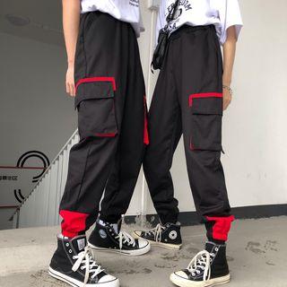 Contrast Cuff Jogger Pants