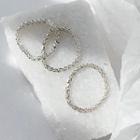 Irregular Alloy Ring 1 Pc - Ring - Silver - One Size