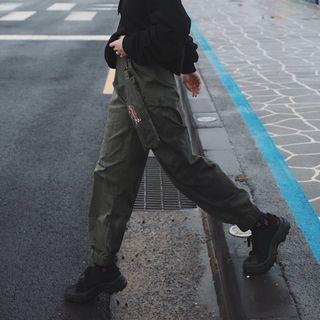 Set: Lettering Pouch + Harem Pants