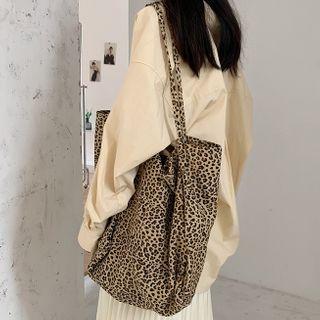 Leopard Print Tote Bag As Shown In Figure - One Size
