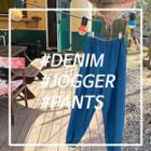 Baggy-fit Denim Jogger Pants