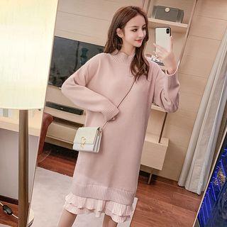 Paneled Sweater Dress