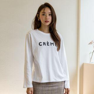 Letter-printed Relax-fit T-shirt