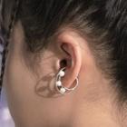 Asymmetrical Sterling Silver Ear Cuff