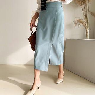 H-line Long Plain Skirt